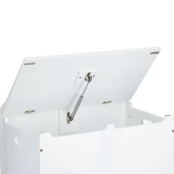 Drewniana skrzynia na zabawki CHMURKA, ława, 60 cm