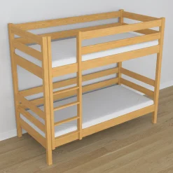 Drewniane łóżko piętrowe N01