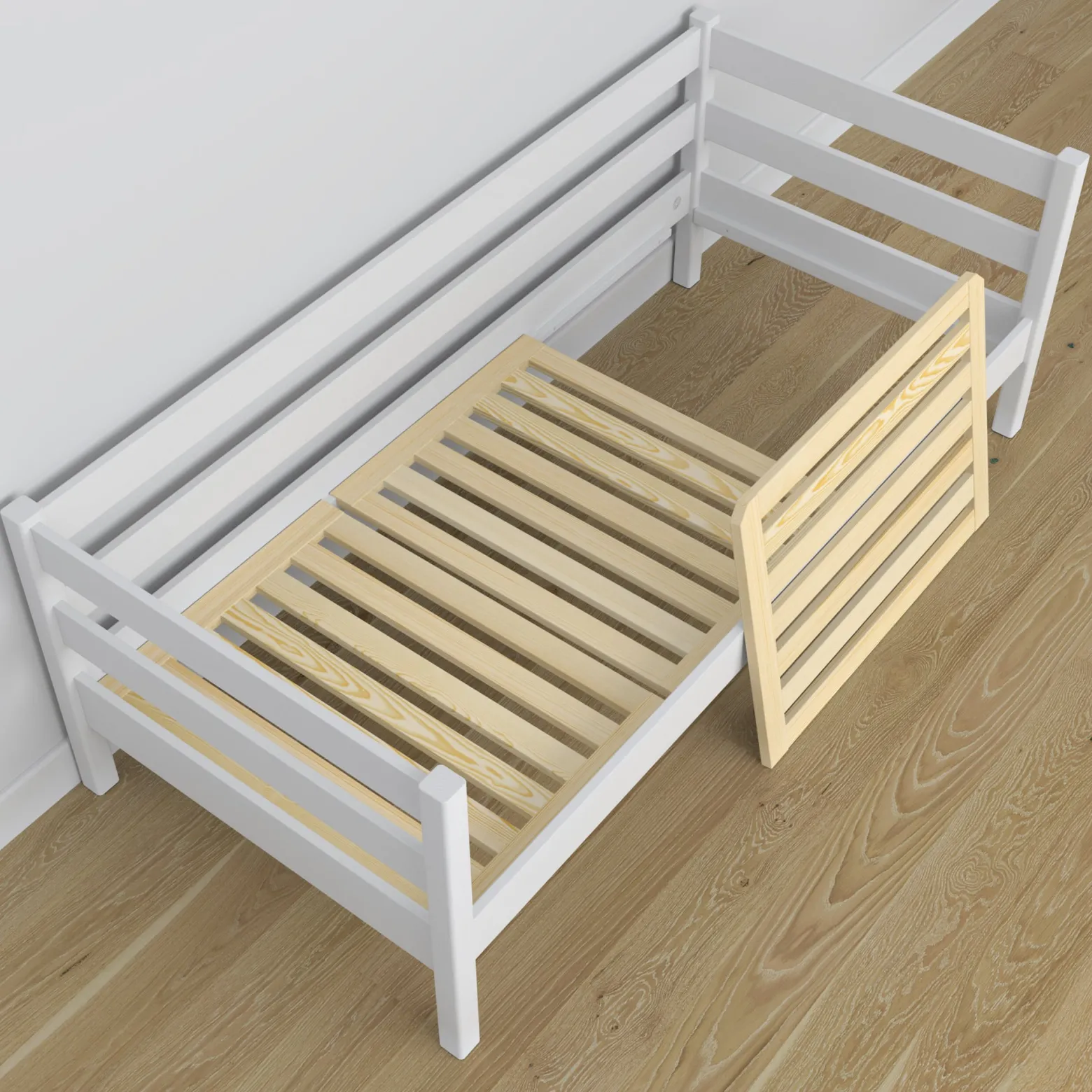 Drewniane łóżko sofa z szufladą na materac N01