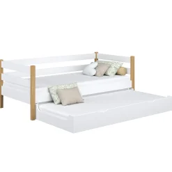Drewniane łóżko sofa z szufladą na materac N01