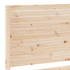 Dłuższe łóżko bez materaca lite drewno 140x210 cm