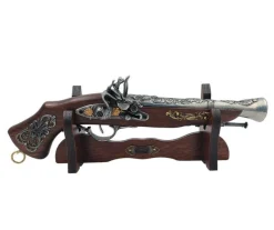 Duży Pistolet Włoski Na Stojaku - Replika Xvii Wiek - 163S