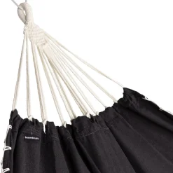 Dwuosobowy hamak ogrodowy bujak huśtawka leżak 200x150cm boho grafitowy