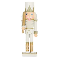 Dziadek do orzechów William 4 25cm biały