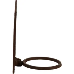 Żeliwny kwietnik ścienny na donicę vintage rustykalny brąz 18.5 cm
