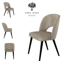 Emra Wood Premium KR-5 krzesło tk. FIESTA-20 czarny
