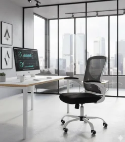 Ergonomiczny fotel ABI obrotowy biurowy młodzieżowy wsparcie lędźwi