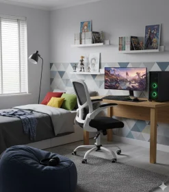 Ergonomiczny fotel ABI obrotowy biurowy młodzieżowy wsparcie lędźwi