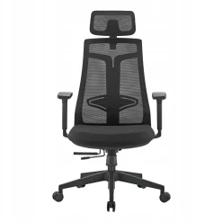 Ergonomiczny fotel biurowy CLASSIC czarny siatka/tkanina