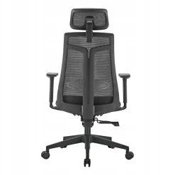 Ergonomiczny fotel biurowy CLASSIC czarny siatka/tkanina