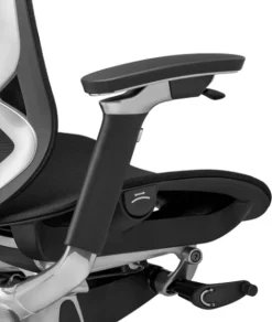 Ergonomiczny fotel biurowy Challenger chrom/czarny