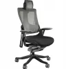 Ergonomiczny fotel biurowy WAU 2 czarny siatka/tkanina