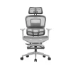 Ergonomiczny fotel Paradox Ergo One Grey Mesh z podnóżkiem