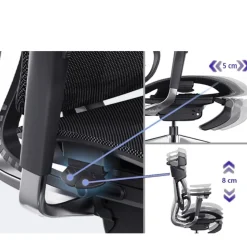Ergonomiczny fotel Scorpio brązowy skóra naturalna