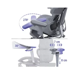 Ergonomiczny fotel Scorpio brązowy skóra naturalna