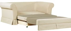 ESTELLA 140 - żółta sofa dwuosobowa z funkcją spania