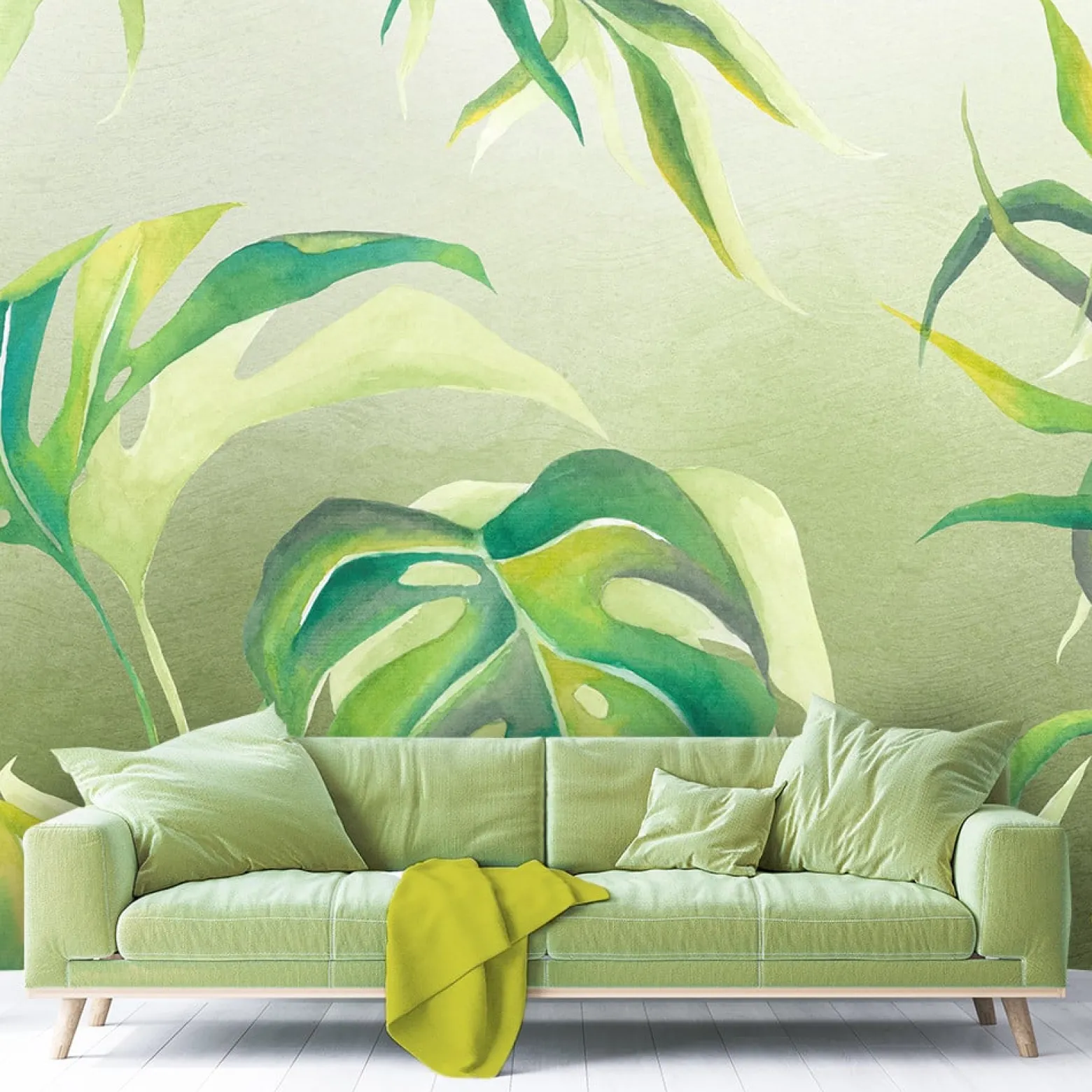 Feeby Fototapeta, Liście Monstera 150x105