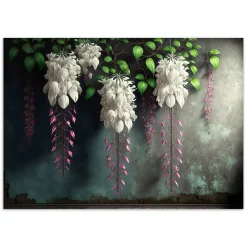 Feeby Fototapeta, Zwisające kwiaty beton 150x105