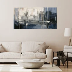 Feeby Obraz do sypialni, Abstrakcja Geometryczna Linie 80x40