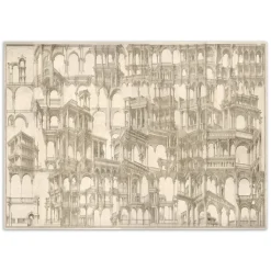 Feeby Fototapeta, Architektura kolumny abstrakcja 150x105