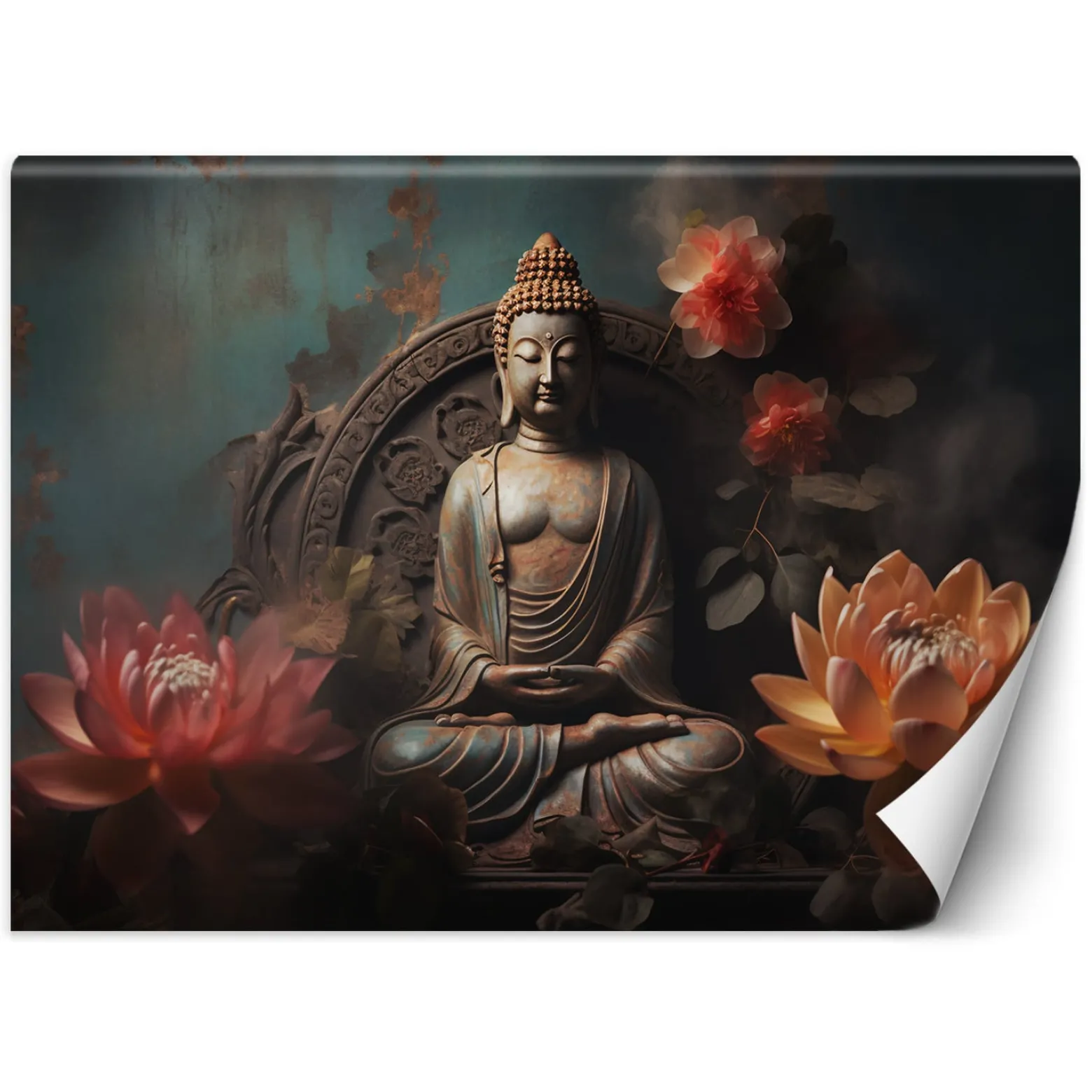 Feeby Fototapeta, Budda Kwiaty Zen 150x105