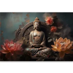 Feeby Fototapeta, Budda Kwiaty Zen 150x105