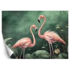 Feeby Fototapeta Flamingi Natura Botanika