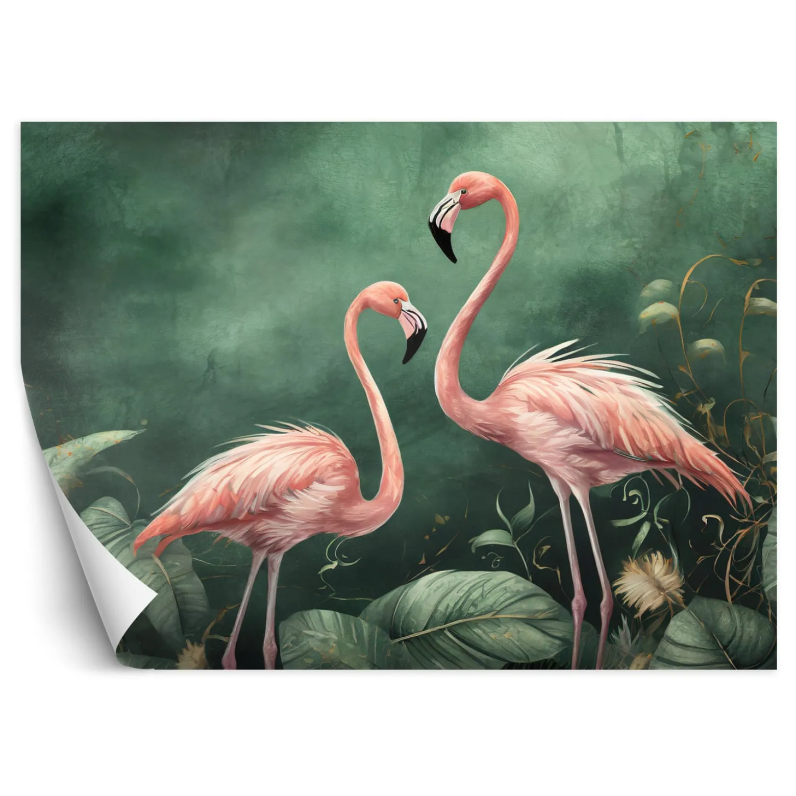 Feeby Fototapeta Flamingi Natura Botanika