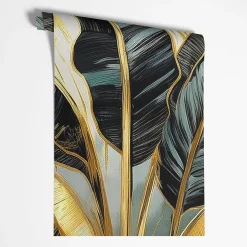 Feeby Fototapeta Liście bananowca Art Deco