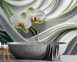 Feeby Fototapeta, Orchidea abstrakcja 3D 150x105