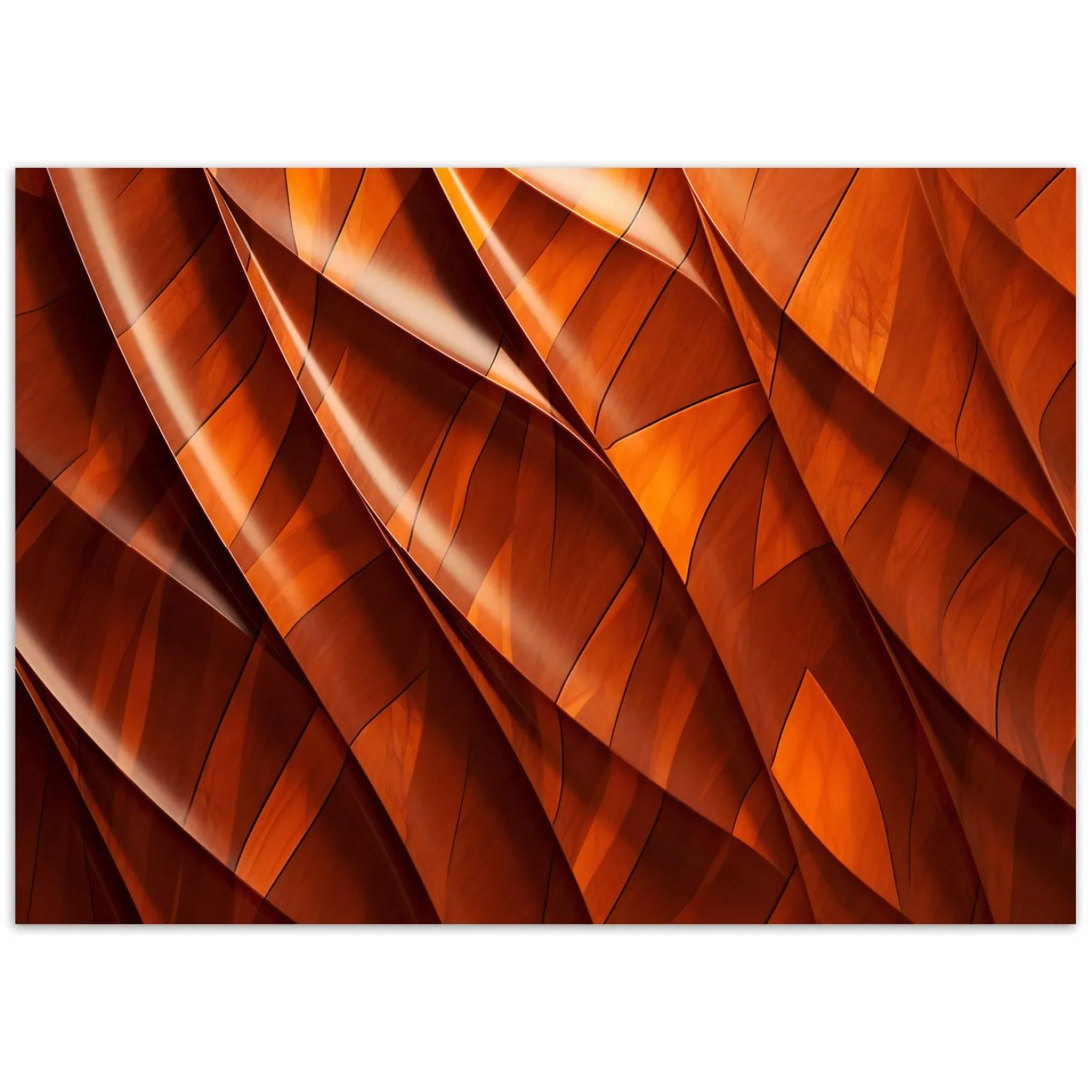 Feeby Fototapeta, Pomarańczowa tekstura 3D 150x105