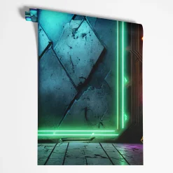 Feeby Fototapeta Portal Neon Abstrakcja Futurystyczna