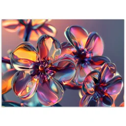 Feeby Fototapeta, Szklane kwiaty w pastelowych barwach 150x105