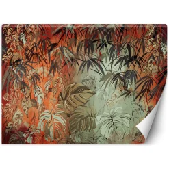 Feeby Fototapeta, Tropikalne liście w dżungli malowane 150x105