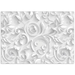 Feeby Fototapeta, Wzór Kwiaty Diamenty Glamour 150x105
