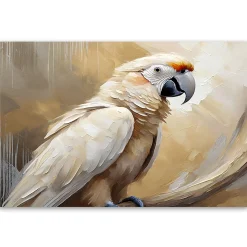 Feeby Obraz, AI Papuga ptaki malowany 60x40