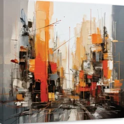 Feeby Obraz, Miasto Miejska Abstrakcja 30x30