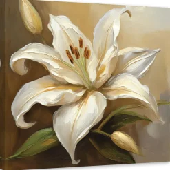 Feeby Obraz na płótnie, Lilie 3D 30x30