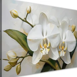 Feeby Obraz na płótnie, Malowany Kwiat Orchidei 60x40