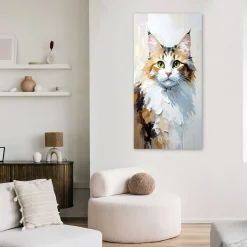 Feeby Obraz na płótnie nowoczesny do salonu sypialni, Kot Zwierzę 40x80