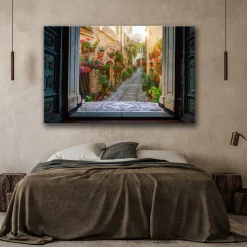 Feeby Obraz na płótnie, Widok na Uliczkę W Toskanii 60x40