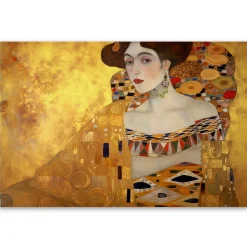 Feeby Obraz na płótnie, Złoty portret kobiety - G. Klimt 100x70