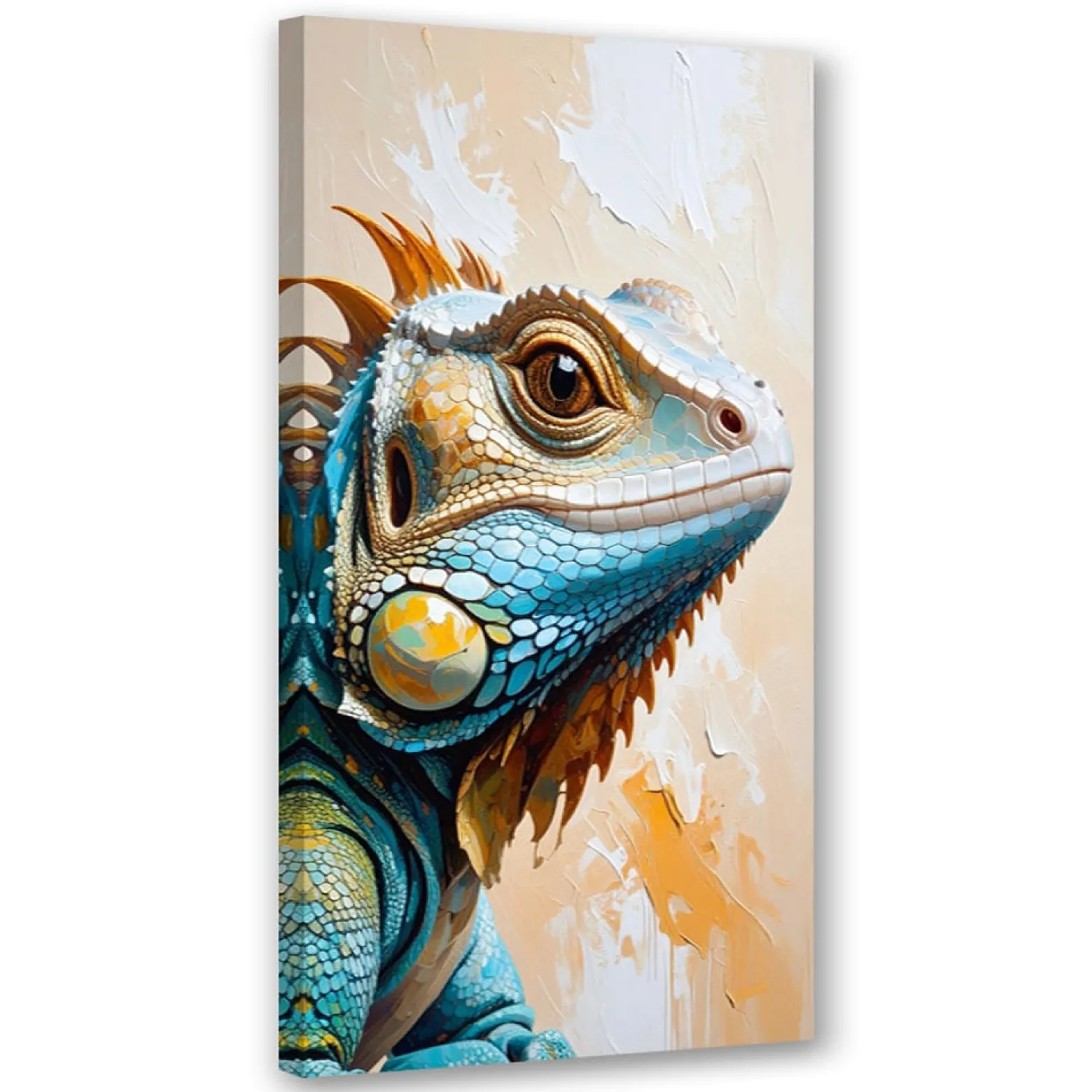 Feeby Obraz nowoczesny do salonu biura kuchni, Jaszczurka Gady Natura 40x80