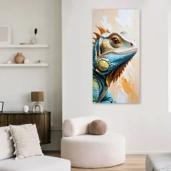 Feeby Obraz nowoczesny do salonu biura kuchni, Jaszczurka Gady Natura 40x80