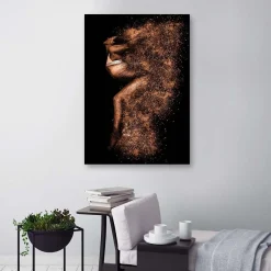 Feeby Obraz, Piękna kobieta w złotym pyle 40x60