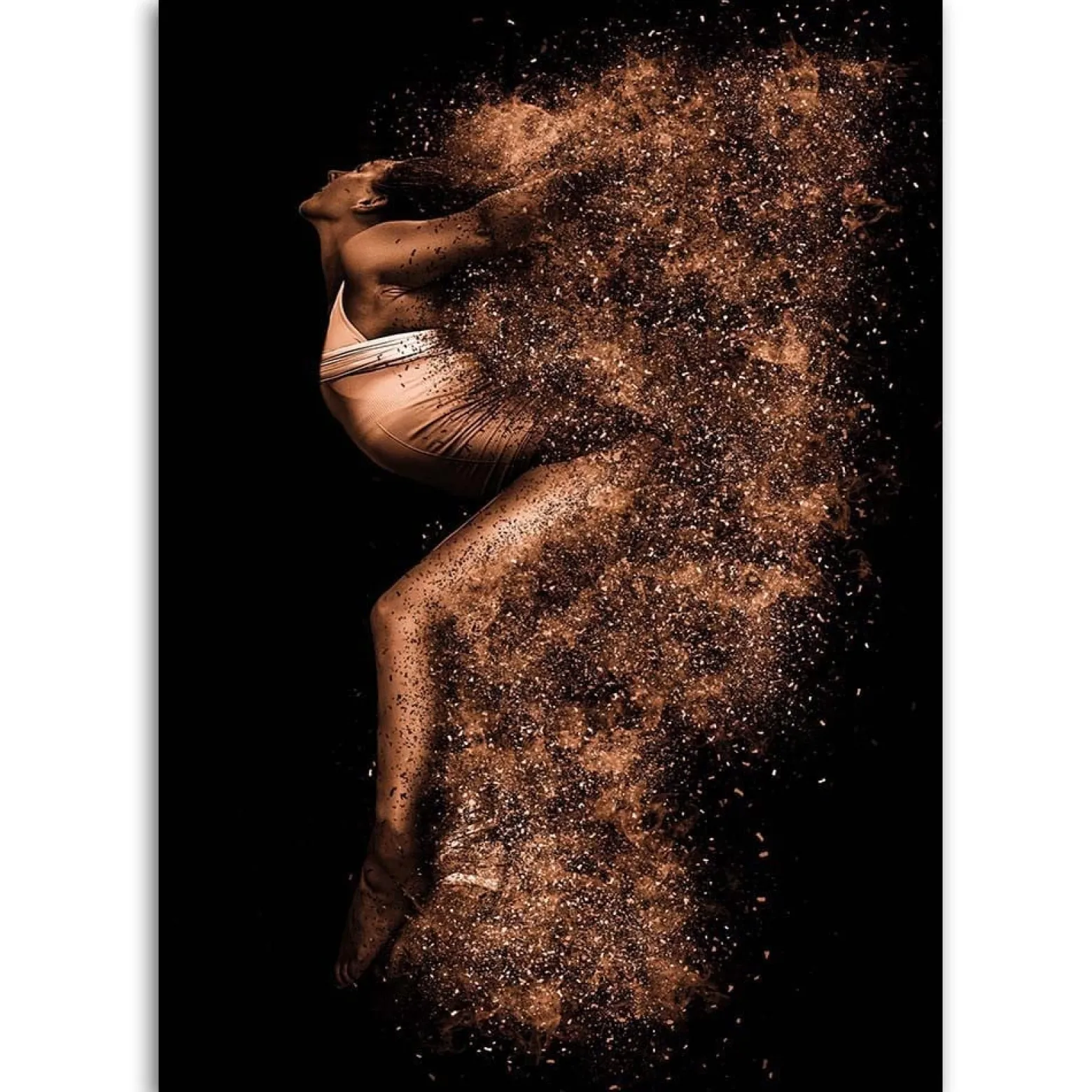 Feeby Obraz, Piękna kobieta w złotym pyle 40x60