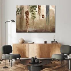 Feeby Obraz, Wiszące liście scandi boho 60x40