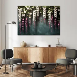 Feeby Obraz, Zwisające kwiaty wisteria 60x40