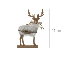Figurka ozdobna Boże Narodzenie, JELONEK, ozdoba świąteczna, 21cm