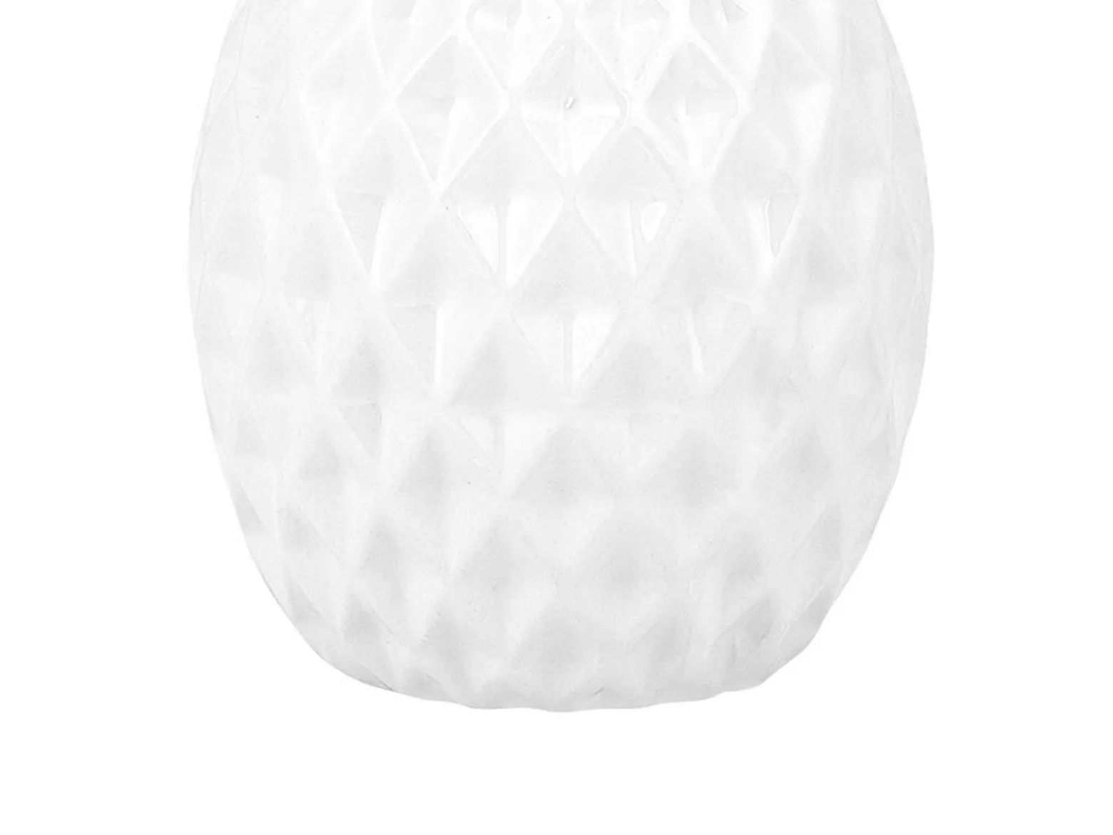 Figurka ozdobna ceramiczna ananas biała